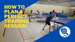 Table Tennis Training Session Plan (10 Parts of a Perfect Training)