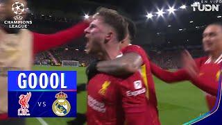 ¡GOL DEL LIVERPOOL! Mac Allister define | Liverpool vs Real Madrid | UEFA Champions League 24/25