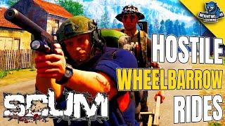 SCUM Funny Moments: Hostile Wheelbarrow Ride #Shorts