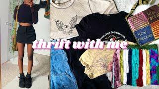 POV: we're going thrifting together (THRIFT WITH ME VLOG) + try on haul | cyber y2k & street style