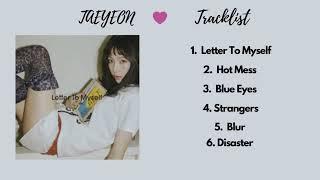 [Full album] - TAEYEON (넥스지) - Letter To Myself | Girls Generation | Soft Korean playlist  - MMS