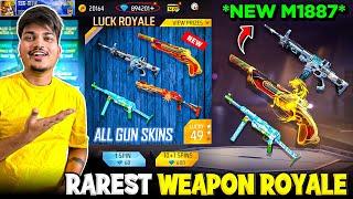 Free Fire New Rare Guns Weapon Royale  I Got All Rare Skins In My Id -Garena Free Fire