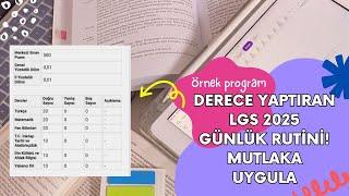 LGS 2025'te Derece Yapmanı Sağlayacak "O" Günlük Rutin! #lgs #lgs2025