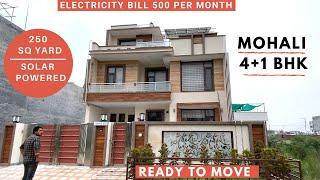 10 Marla Duplex Villa | Solar Powered 4+1 BHK | For Sale in MOHALI #Ready to Move