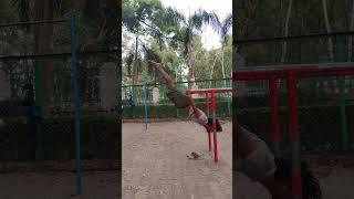 Trying back lever on parallel bar | #amanrncvlogs #backlever #workout #shorts #streetworkout