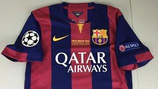 Review: 2014-2015 "UCL Berlin Final" FC Barcelona Home Jersey [4K]