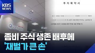 좀비 주식의 생존법…배후엔 ‘재벌가 큰 손’ / KBS  2025.06.24.
