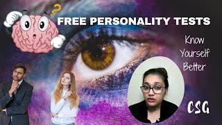 Free Personality Tests Online (Know Yourself Better)