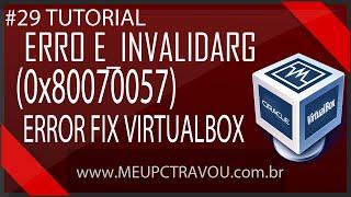 #29 Tutorial - Error E invalidarg (0x80070057) Error Fix