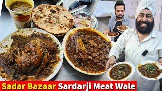 Sadar Bazaar Sardarji Meat Wale | Sardarji Da Desi Ghee Keema Mutton, Chicken Curry Rice, Meat Soup