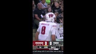 Tanner Mordecai Keeps It for the 14-YD TD Run vs. Purdue | Wisconsin Football