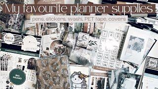 Favourite planner supplies | pens, washi, stickers and more