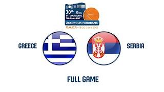 Greece v Serbia - Full Game | 2021 Acropolis International Basketball Tournament