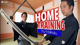 3 Basic Katana Trainings that Beginners Can Do at Home | Taught by a Japanese Iaido Trainee