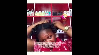 Chebe powder and karkar oil application