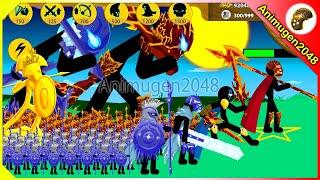 NEW TEAM UP MEGA BOSS FROZEN, FIRE, XIPHOS, SPEAROS x9999 Army | Stick War Legacy Mod | Animugen2048