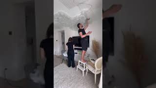 how to makw cloud ️ ceiling awesome  making ||all in one clips||#clouds #craft