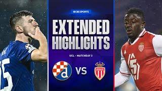 Dinamo Zagreb vs. Monaco: Extended Highlights | UCL League Phase MD 2 | CBS Sports Golazo