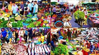 Amazing Compilation​ Street Food in Cambodia Market - Routine Food & Lifestyle @ The Market