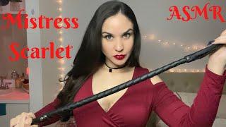 ASMR Mistress Scarlet + Leather Gloves, Rubber Gloves and Leather Whip