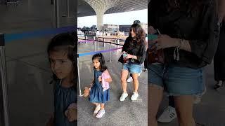 Rohit Sharma With Wife & Daughter at the Airport