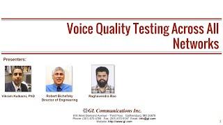 Voice Quality Testing Across All Networks