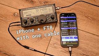 Ultraportable FT8 with an iPhone, Elecraft KX2... and only one cable!