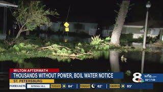 Pinellas Co. residents have flooded streets, no power, and trees down