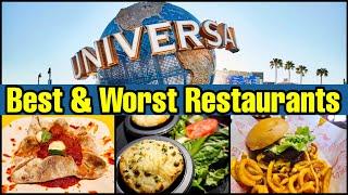 The BEST & WORST Restaurants at Universal Studios Florida