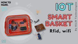 IOT Smart Shopping Basket using Arduino, RFID with Wireless Charging | Best Engineering Project