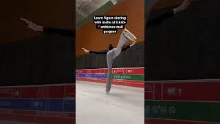 Learn figure skating at iskate ,ambiencemall gurugram #trendingshorts #figureskating #spiral #iskate