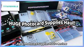 HUGE Kpop Photocard Supplies Haul  TitanShield Unboxing and Review