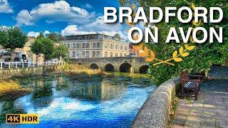 Bradford on Avon Walk  | English Countryside Walking Tour | 4K HDR