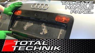 How to Remove Trunk (Boot) Handle Panel - Audi A6 S6 RS6 - C5 - 1997-2005 - TOTAL TECHNIK