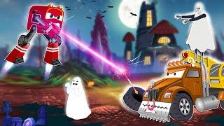 Supercar Rikki Catches the Scariest Ghost and the Halloween Monster Truck!