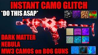 *NEW* SOLO INSTANT CAMO GLITCH BO6! DO ASAP MW3 CAMOS on BO6 GUNS! BO6 GLITCHES! BO6 ZOMBIES GLITCH!