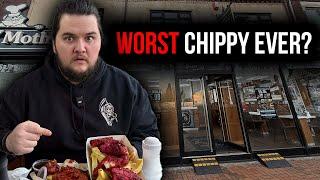 IS THIS THE WORST CHIPPY IN THE UK? | Americans try Fish And Chips