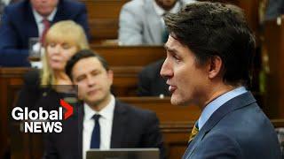 Trudeau calls out Poilievre for refusing security clearance amid "threats to Canada"