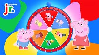 Spin the Mystery Wheel of Peppa Pig!  Netflix Jr