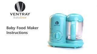 Learn How To Operate Your Ventray BabyGrow | Baby Food Maker With This Easy Instructions