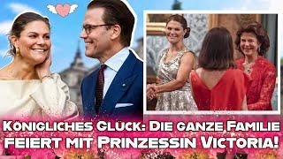 Königliches Glück in Schweden: Die ganze Familie feiert mit Prinzessin Victoria ihren besonderen Tag