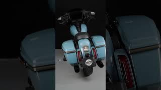 2024 Sharkin Blue Street Glide w/ Advanblack New Hyper Saddlebag Lights