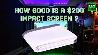 Golf Simulator,  6 Month Review of my $200 Impact Screen - On My Home Golf Simulator Build