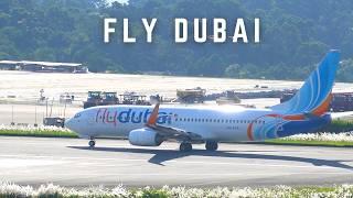 Fly Dubai 737-8 Take-Off from Tribhuvan International Airport