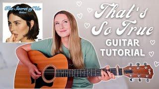 Gracie Abrams That’s So True Guitar Tutorial EASY CHORDS 🩵 The Secret of Us Deluxe