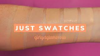 JUST SWATCHES | Lisa Eldridge Foundation in Shades 4 5 6 7 + 8 (fair to light) | girlgetglamorous