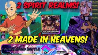 2 MADE IN HEAVENS AND 2 SPIRIT REALMS IN 1 VIDEO! In Anime Card Battle Roblox (10M+ Cards)