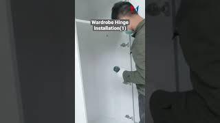 How to install wardrobe hinge| Furniture hardware #shorts