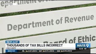 Thousands of Zachary property tax bills are incorrect