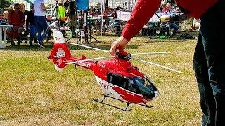 AMAZING DETAIL RC EC-135 DRF ELECTRIC SCALE MODEL HELICOPTER FLIGHT DEMONSTRATION